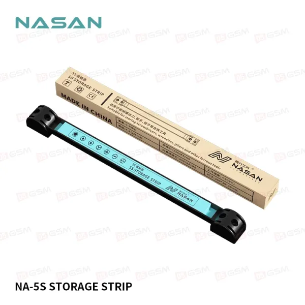 Магнитная полоска для инструментов Nasan NA-5S Storage Strip (350x30 мм) фото в интернет-магазине 05gsm.ru
