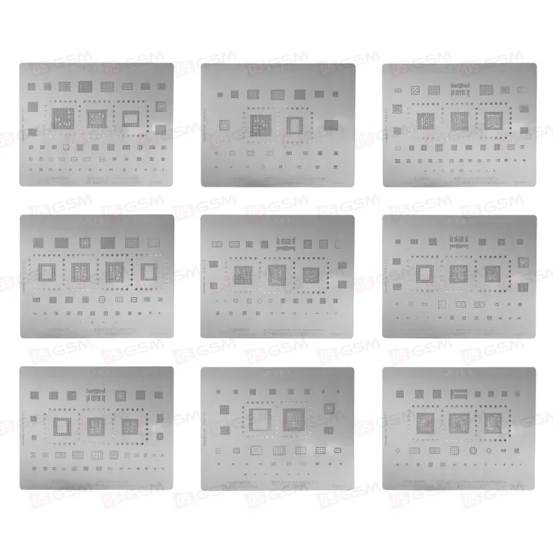 Трафарет для BGA RELIFE RL-044 Xiaomi Series (Набор 15 штук) фото в интернет-магазине 05gsm.ru