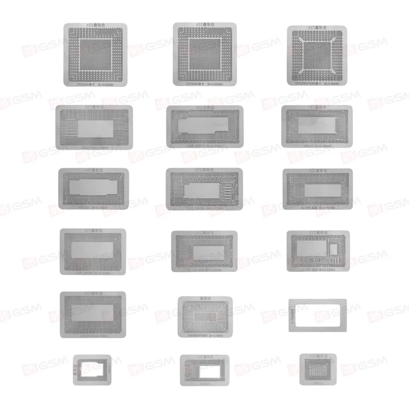 Набор трафаретов с магнитными держателями для ноутбуков XZZ фото в интернет-магазине 05gsm.ru