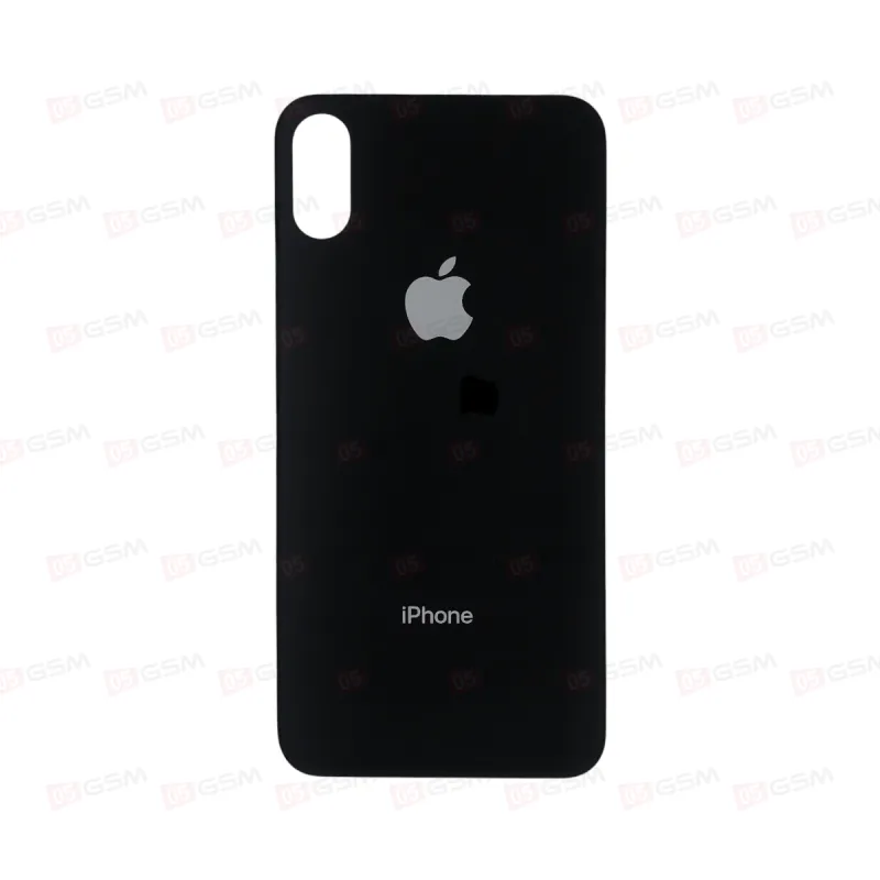 Крышка iPhone XS с широким вырезом (Space gray/Черный) фото в интернет-магазине 05gsm.ru