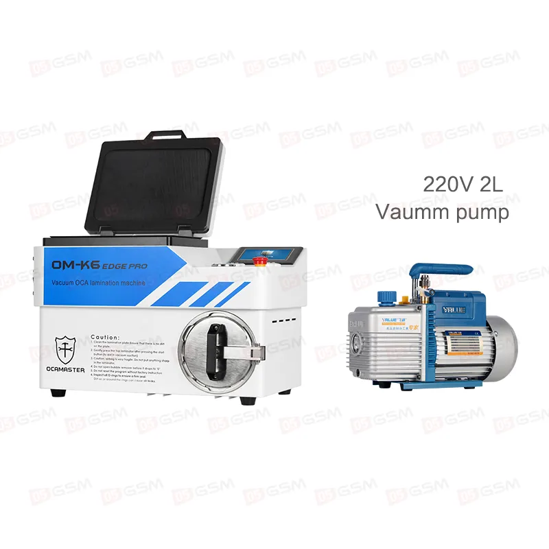 Комплект для переклейки OcaMaster OM-K6 Edge Pro (Ламинатор 10" с барокамерой и помпа) фото в интернет-магазине 05gsm.ru