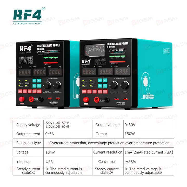 Блок питания RF4 RF-3005Pro (Линейный; 30 В; 5 А) фото в интернет-магазине 05gsm.ru