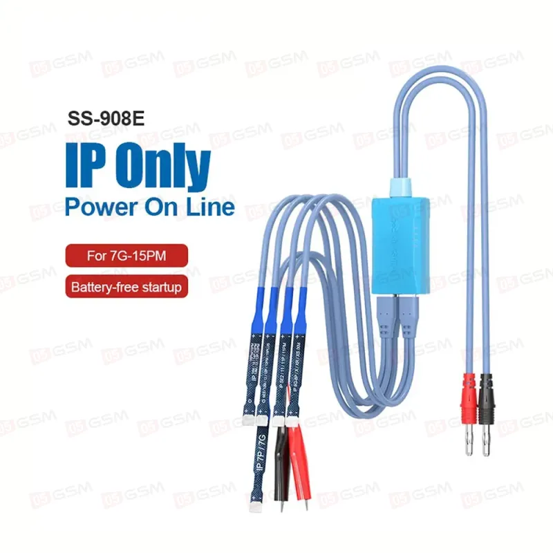 Кабель для теста через блок питания Sunshine SS-908E iPhone 7G-15PRO MAX фото в интернет-магазине 05gsm.ru