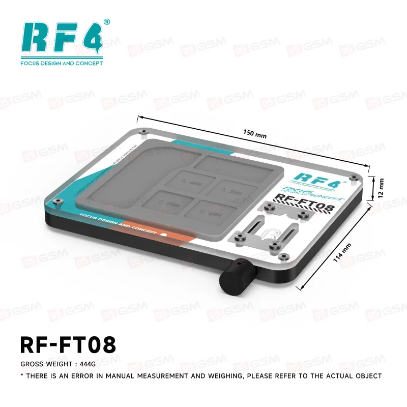 Держатель микросхемы с ковриком для реболлинга RF4 RF-FT08 фото в интернет-магазине 05gsm.ru