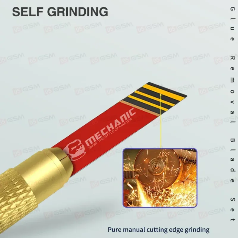 Набор лезвий с держателем Mechanic GK8 (для демонтажа микросхем, снятия / нанесения компаунда) фото в интернет-магазине 05gsm.ru