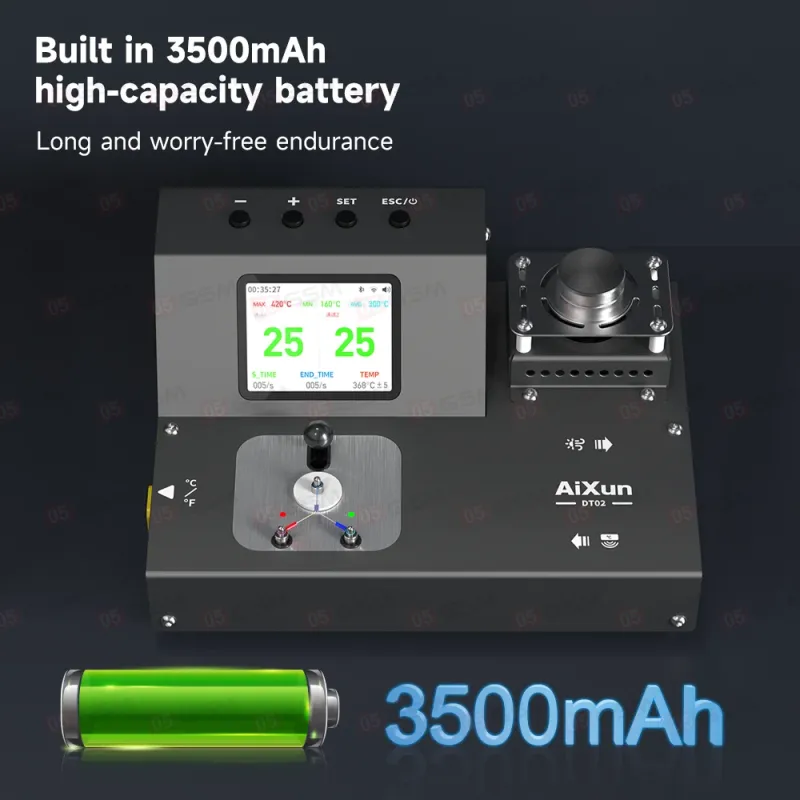 Калибратор-измеритель температуры паяльника и термофена Aixun DT02 фото в интернет-магазине 05gsm.ru