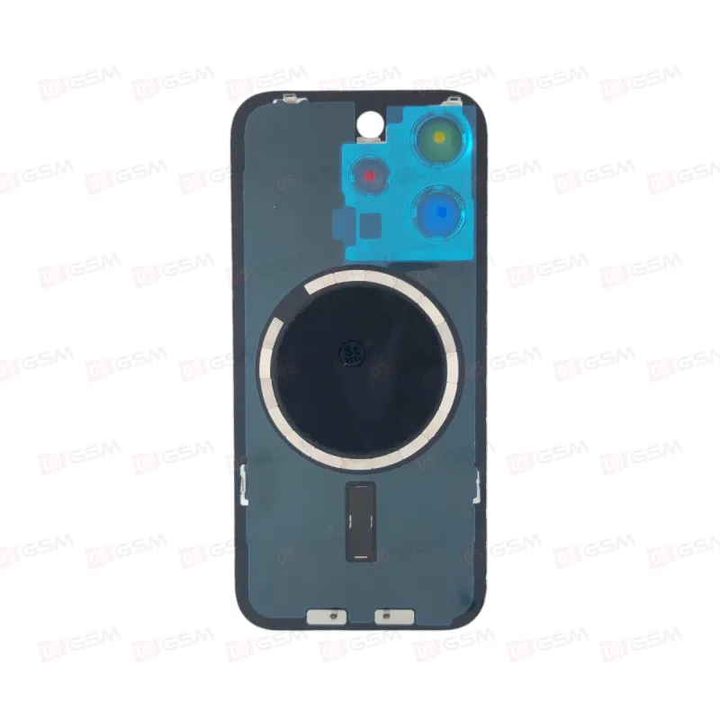 Крышка iPhone 15 Pro со стеклами и магнитами (Black titanium/Черный; оригинал; монолит) фото в интернет-магазине 05gsm.ru