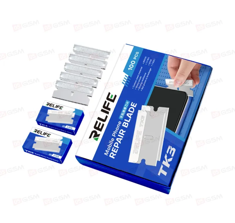 Лезвие на насадку для снятия полярика Relife TK3 (5 штук) фото в интернет-магазине 05gsm.ru