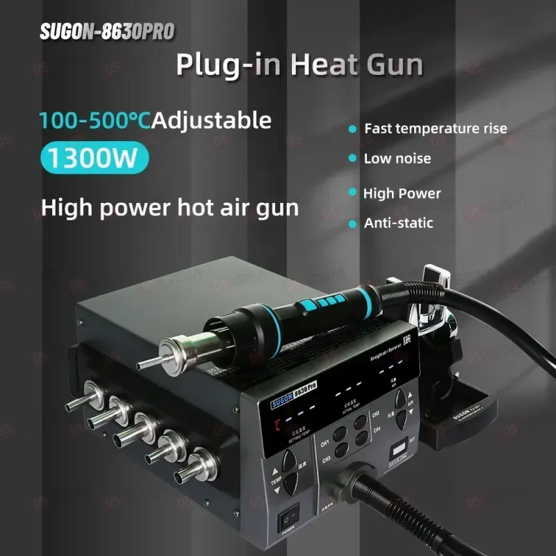 Термовоздушный фен Sugon 8630 Pro (Паяльная станция) фото в интернет-магазине 05gsm.ru