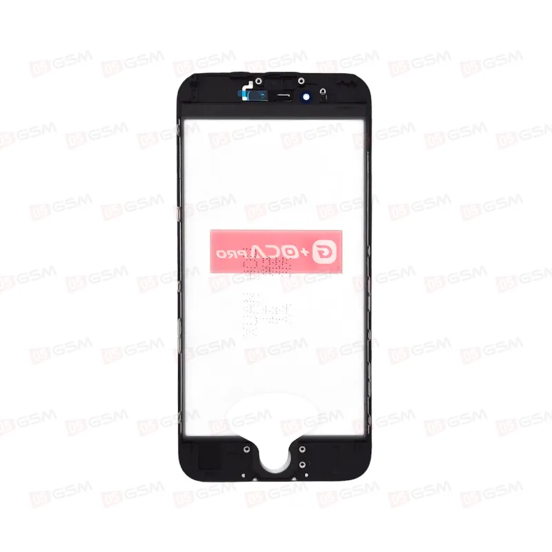 Стекло G+OCA iPhone 6S черное с РАМКОЙ+OCA пленка фото в интернет-магазине 05gsm.ru