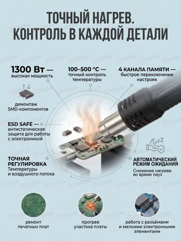 Термовоздушный фен Sugon 8620-DX (Паяльная станция) фото в интернет-магазине 05gsm.ru