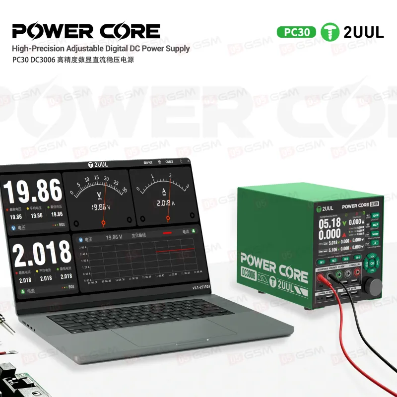 Блок питания 2UUL PC30 DC3006 (Линейный; 30 В; 6 А) фото в интернет-магазине 05gsm.ru
