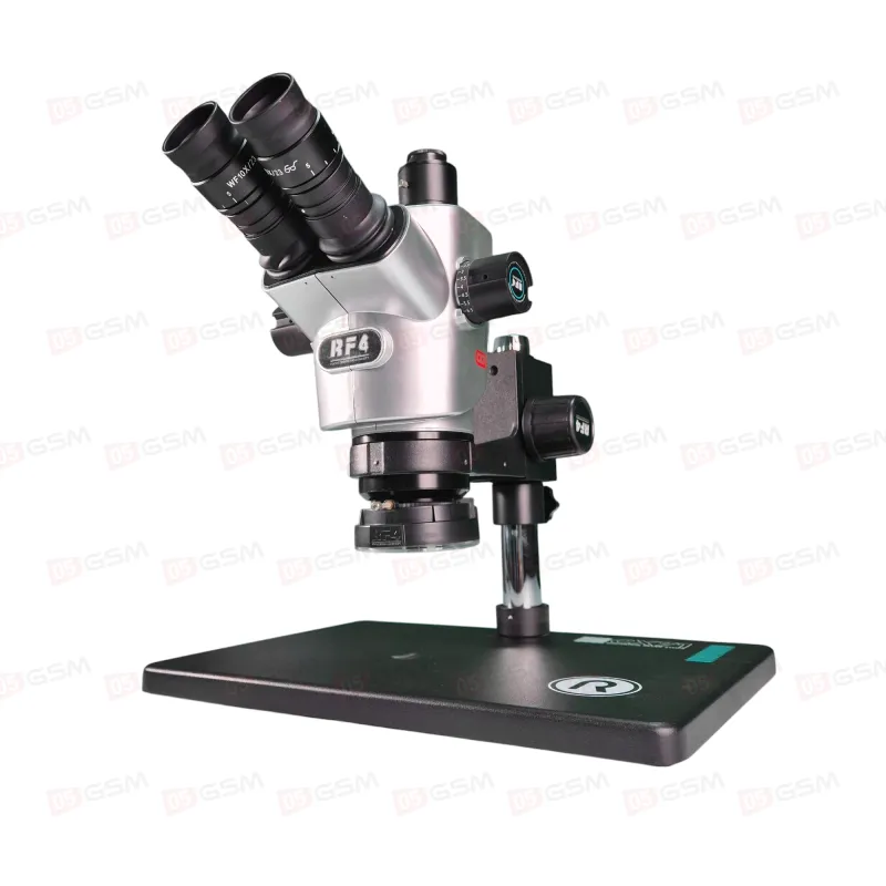 Микроскоп тринокулярный RF4 CX71 Deluxe с двумя парами окуляров (6.5-65X; серый) фото в интернет-магазине 05gsm.ru