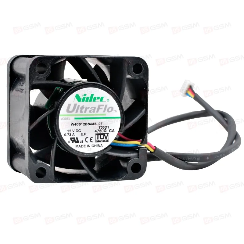 Кулер для майнера Cooling Fan NIDEC W40S12BS4A5-07 (0.73 А; 3500 об/мин; 40x40x28 мм) фото в интернет-магазине 05gsm.ru