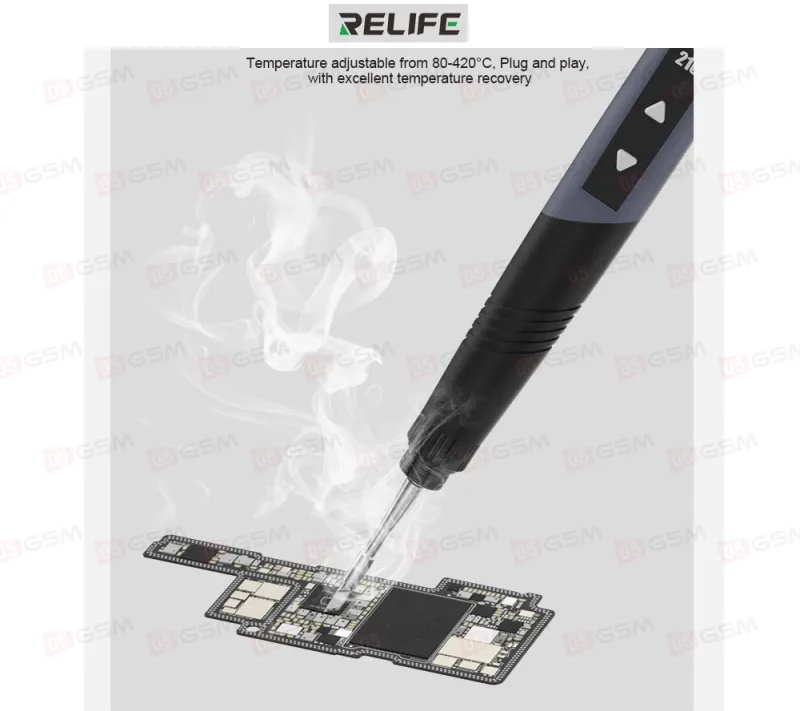 Паяльник портативный Relife 210 (1 жало С210; неавтономный) фото в интернет-магазине 05gsm.ru
