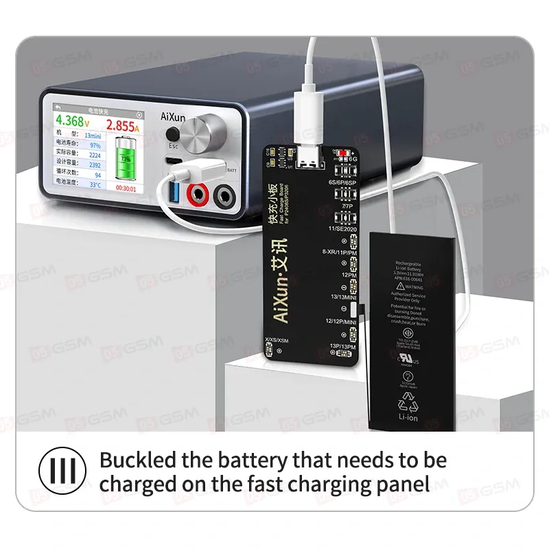 Плата для теста АКБ Aixun Battery Fast Charging Board 6-13 (С быстрой зарядкой; для P2408S/P3208) фото в интернет-магазине 05gsm.ru