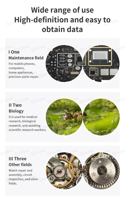 Микроскоп тринокулярный SopTop 9 Elite с подсветкой и линзой (6.7-45X; блокируемый глаз; черный) фото в интернет-магазине 05gsm.ru