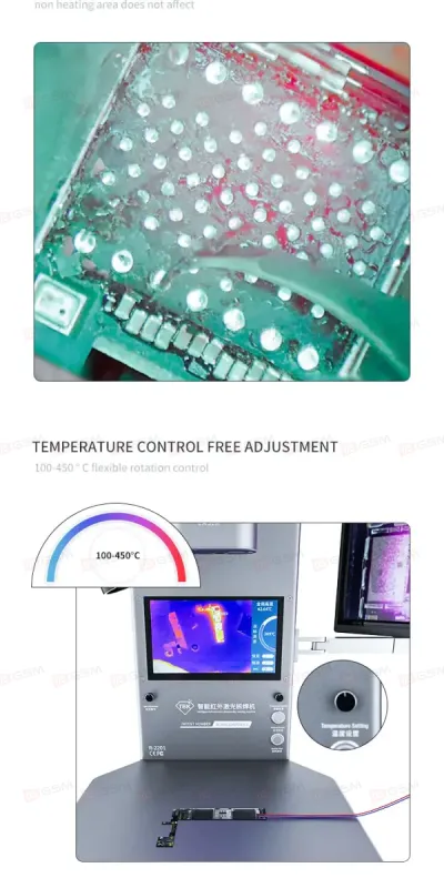 Лазерная паяльная станция TBK R2201 фото в интернет-магазине 05gsm.ru