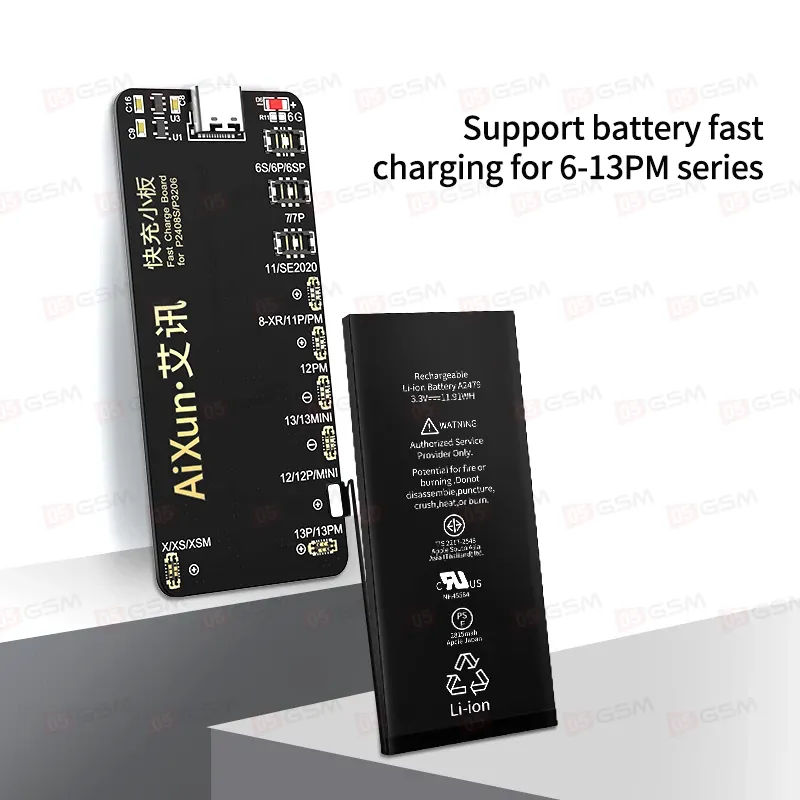 Плата для теста АКБ Aixun Battery Fast Charging Board 6-13 (С быстрой зарядкой; для P2408S/P3208) фото в интернет-магазине 05gsm.ru