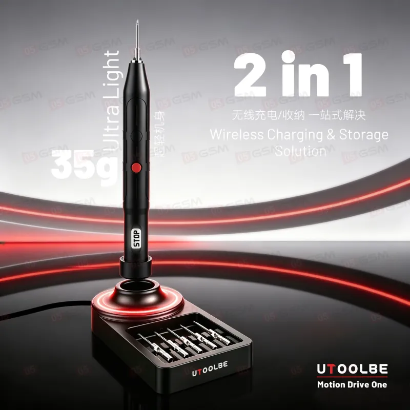 Отвертка электрическая Utoolbe DLS001 (С регулировкой силы затяжки; в комплекте 5 бит и док-станция) фото в интернет-магазине 05gsm.ru
