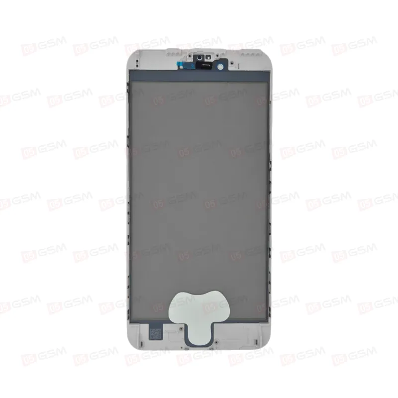 Стекло iPhone 7G+ (5.5) белое с РАМКОЙ+ПОЛЯРИЗАЦИЯ+OCA пленка фото в интернет-магазине 05gsm.ru