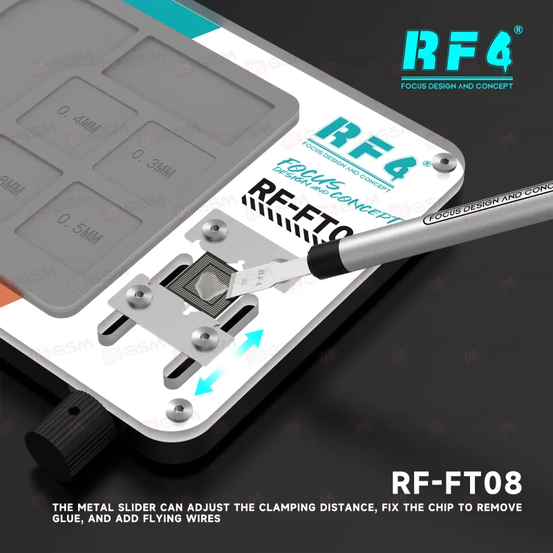 Держатель микросхемы с ковриком для реболлинга RF4 RF-FT08 фото в интернет-магазине 05gsm.ru