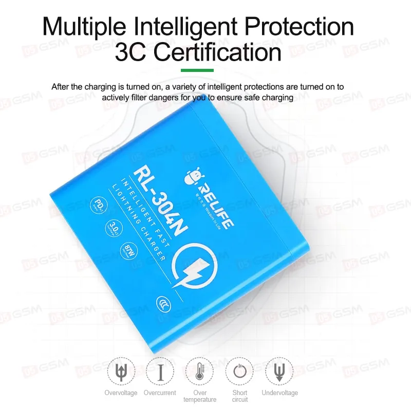 Многопортовое зарядное устройство Relife RL-304N (6 портов; 87 Вт; QC 3.0) фото в интернет-магазине 05gsm.ru