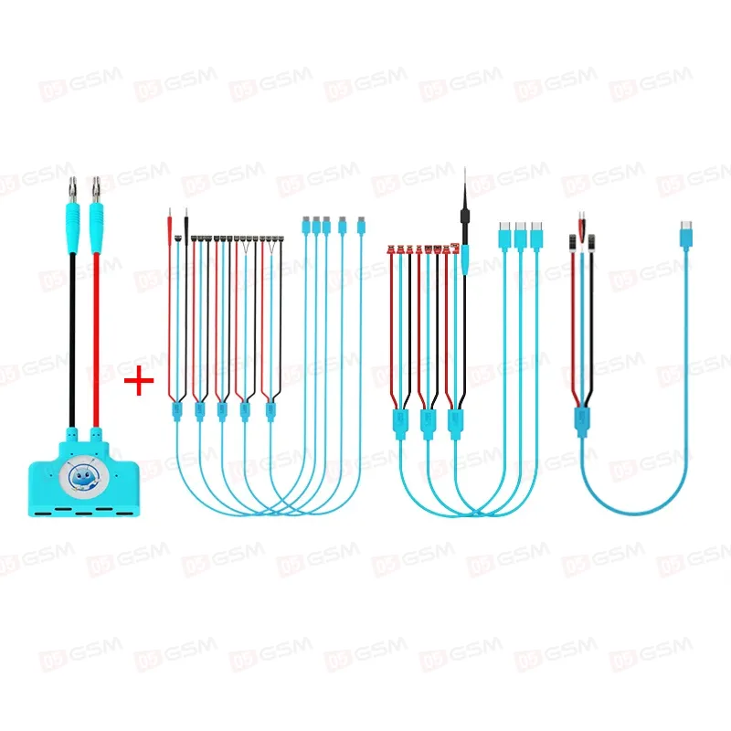 Кабель для теста через блок питания MaAnt KJ-01/02/03 (полный набор iPhone6-16PM/Android) фото в интернет-магазине 05gsm.ru