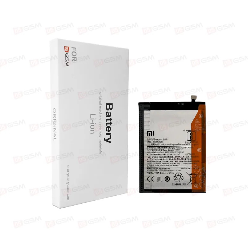 Аккумулятор Redmi 8 / 8A [BN51] (05GSM; 5000 мАч; гарантия 1 год) фото в интернет-магазине 05gsm.ru