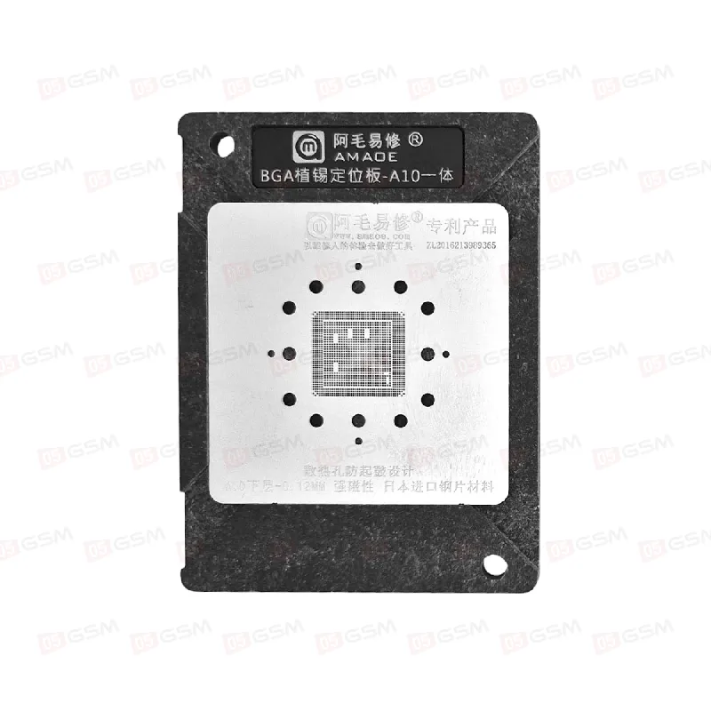 Трафарет для BGA микросхем c держателем Amaoe CPU iPhone A10 фото в интернет-магазине 05gsm.ru