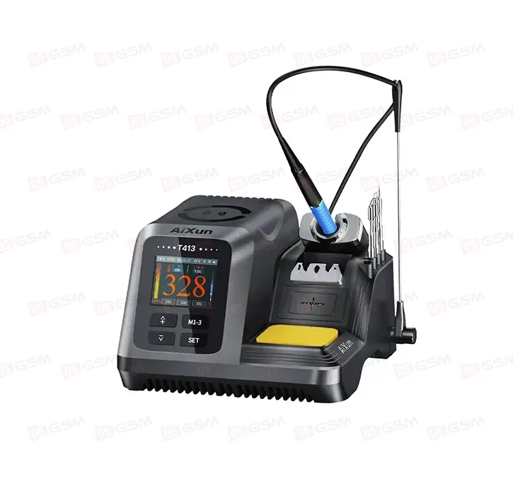 Паяльная станция Aixun T413 (Ручка 245 и 3 жала; поддержка ручки T225 и пульта BS08) фото в интернет-магазине 05gsm.ru