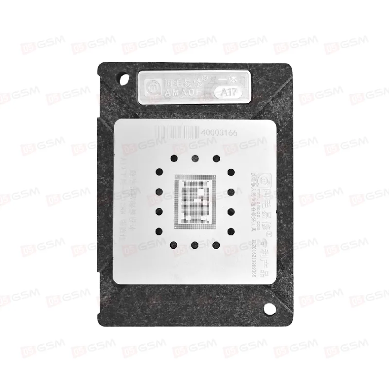 Трафарет для BGA микросхем c держателем Amaoe CPU iPhone A17 фото в интернет-магазине 05gsm.ru