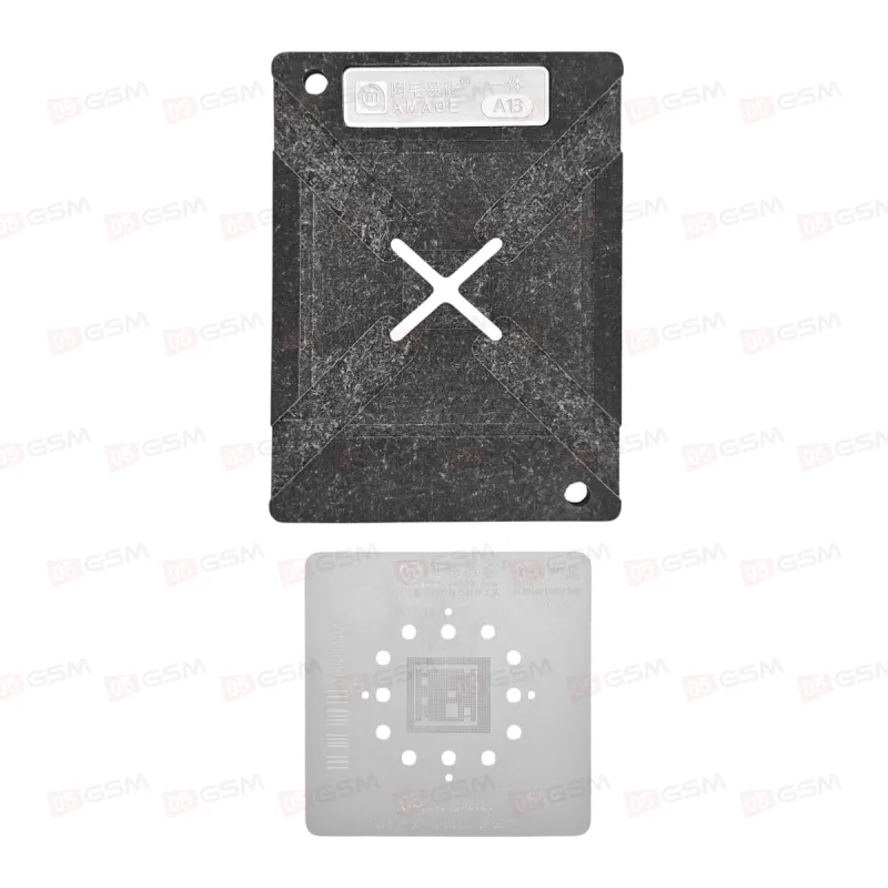 Трафарет для BGA микросхем c держателем Amaoe CPU iPhone A13 фото в интернет-магазине 05gsm.ru