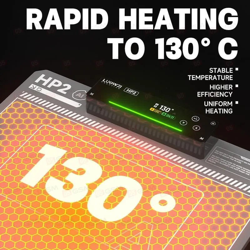 Монтажный коврик с подогревом Luowei LW-HP2 AI фото в интернет-магазине 05gsm.ru