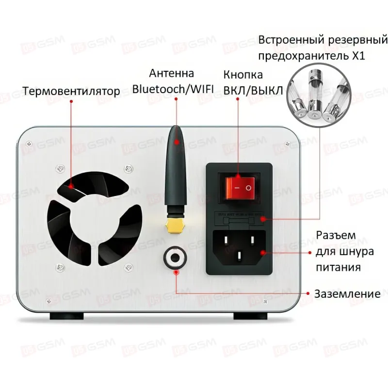 Блок питания Aixun P3208 (Импульсный; умный; 32 В; 8 А) фото в интернет-магазине 05gsm.ru