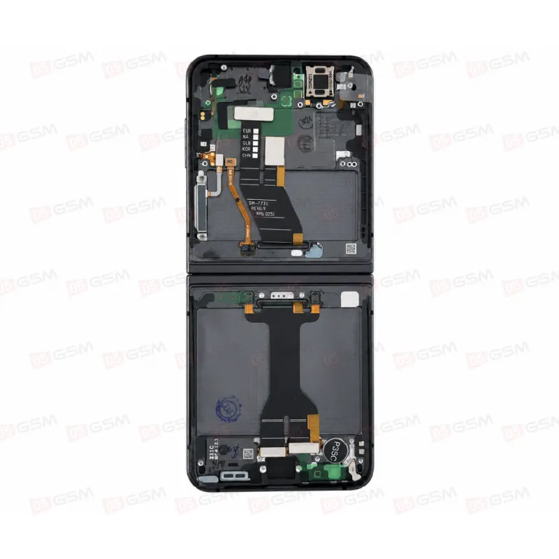 Дисплей с рамкой Samsung F731 (Z Flip5) Black (100%-SERVICE) фото в интернет-магазине 05gsm.ru
