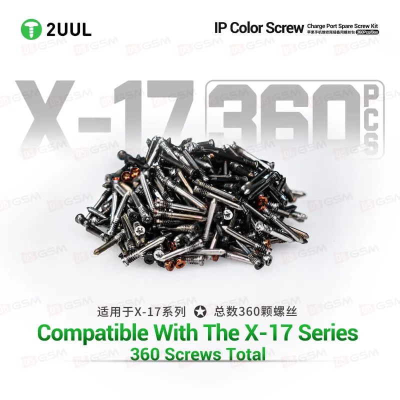 Набор винтиков в кейсе 2UUL SC13 SpareScrew Color (Для iPhone; разноцветные; 360 штук) фото в интернет-магазине 05gsm.ru