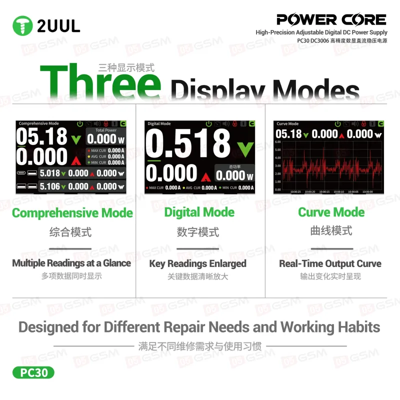 Блок питания 2UUL PC30 DC3006 (Линейный; 30 В; 6 А) фото в интернет-магазине 05gsm.ru