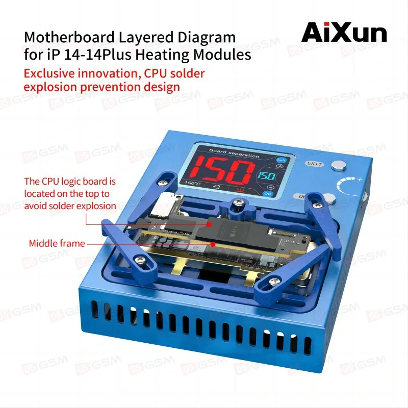 Нижний подогрев плат Aixun iHeater Pro (Полный комплект: X-15 Pro Max, Universal, камеры и рамки) фото в интернет-магазине 05gsm.ru