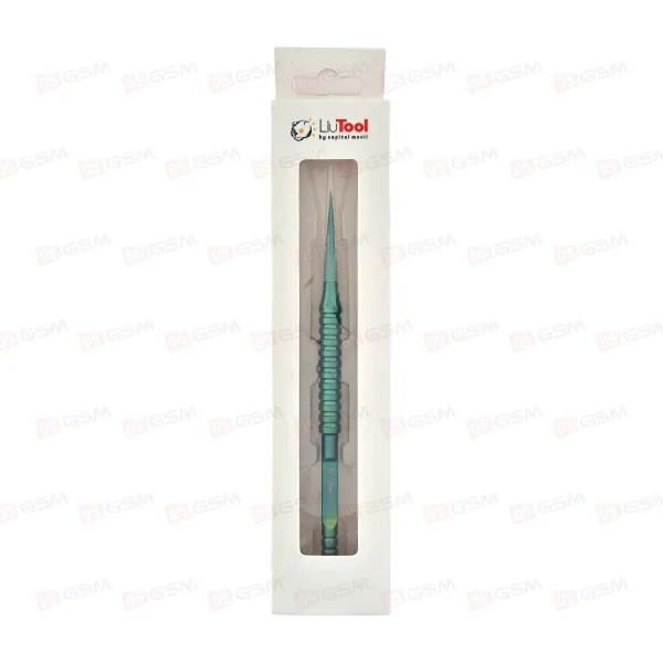 Пинцет прямой LiuTool GT-11 (Зеленый) фото в интернет-магазине 05gsm.ru