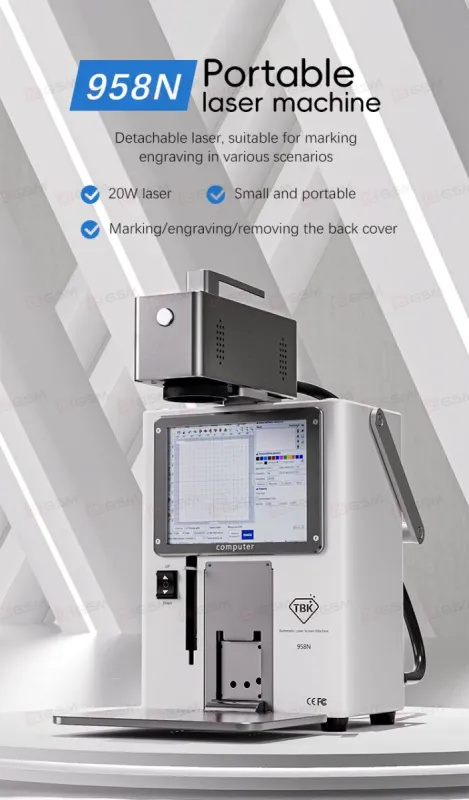 Лазерный аппарат TBK 958N+ (Для гравировки; с выносной ручкой; 20 Вт) фото в интернет-магазине 05gsm.ru