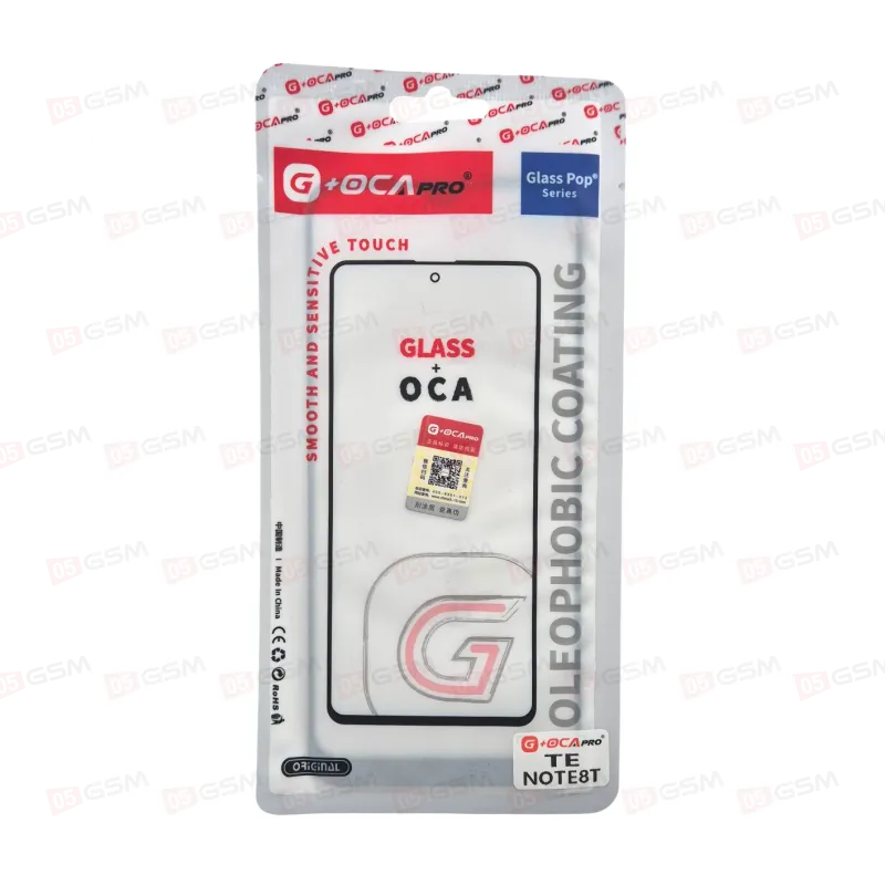 Стекло + OCA (G+OCA) Redmi Note 8T черное фото в интернет-магазине 05gsm.ru