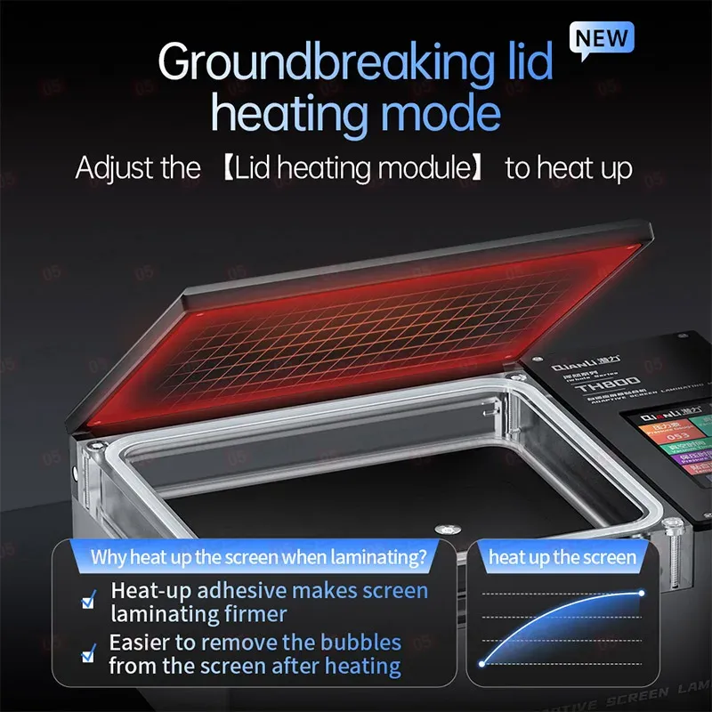 Комплект для переклейки дисплеев Qianli iWhole TH800 (Ламинатор и помпа) фото в интернет-магазине 05gsm.ru