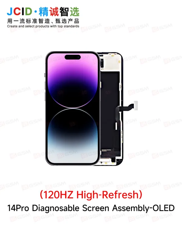 Дисплей без ошибки iPhone 14 Pro (JCID Diagnosable OLED-14P; матрица Soft OLED; 120 Гц) фото в интернет-магазине 05gsm.ru