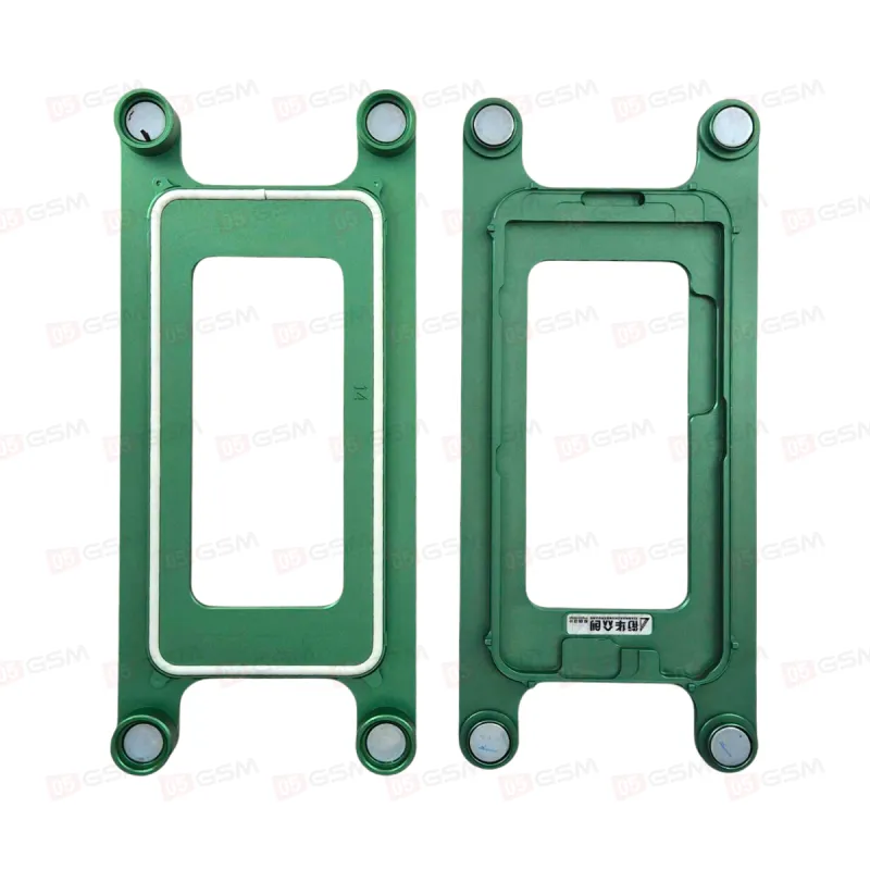 Форма XHZC для рамки iPhone 14 (На магнитах; с центровкой дисплея; зеленая) фото в интернет-магазине 05gsm.ru