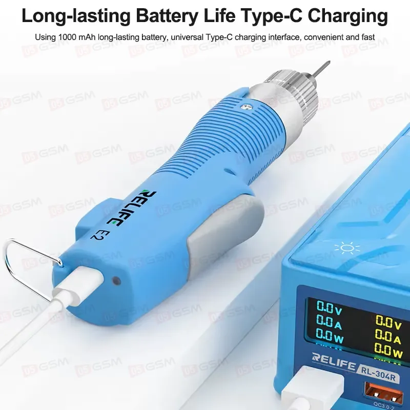 Отвертка электрическая Relife E2 (Большая; мощная; в комплекте 12 бит) фото в интернет-магазине 05gsm.ru