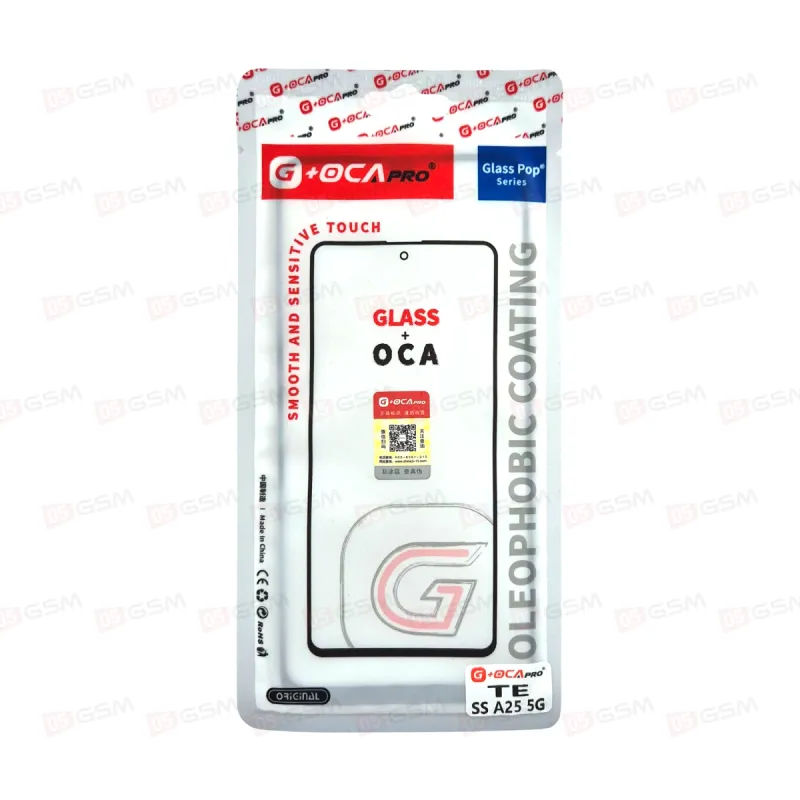 Стекло + OCA (G+OCA) Samsung A25 5G черный фото в интернет-магазине 05gsm.ru