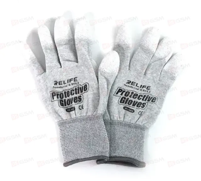 Перчатки антистатические Relife RL-063 XXL (Серые; 1 пара) фото в интернет-магазине 05gsm.ru