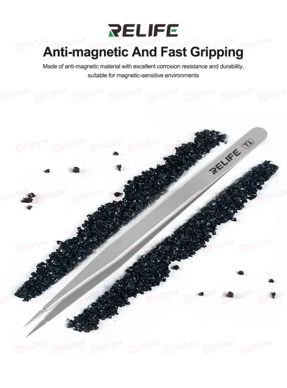 Пинцет прямой Relife T1 (Острый) фото в интернет-магазине 05gsm.ru