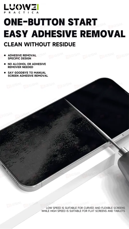 Машинка для снятия клея с дисплеев Luowei GR-01 фото в интернет-магазине 05gsm.ru